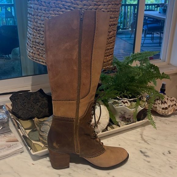 For Bella!!!    Anthropologie Tara Saddle Boots By Farylrobin - Picture 9 of 16